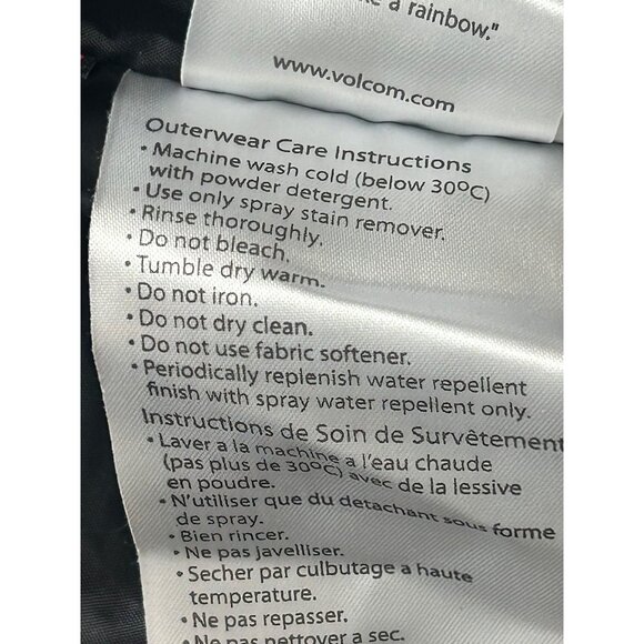 Volcom Thermonite Verified Down Jacket Small Green Insulated Snowboard Ski Coat - Picture 14 of 14